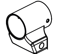 Wagner 2419801 Gun Holder Bracket, Short