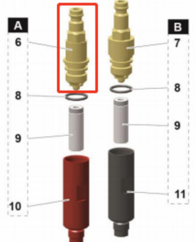 Aftermarket Gema® 1004366 IG07 Connector (Conveying Air) - NW 5.5 (Non-OEM)