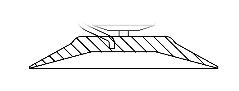 Ransburg 20485-62 Conical Disk Assy., Serrated, 6", Aluminum, Not Anodized