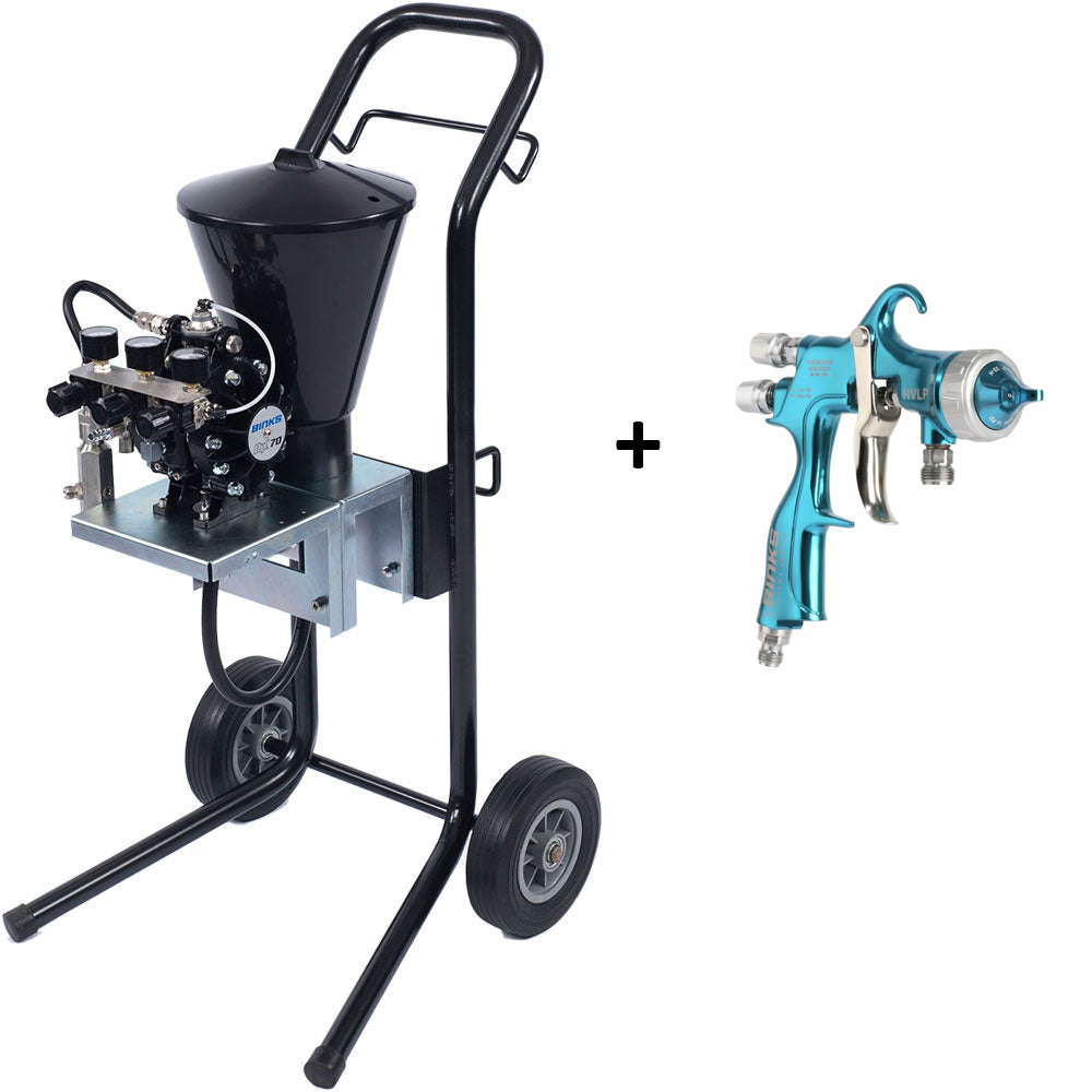 Binks DX70 Assembled Spray Outfits Including Spray Gun