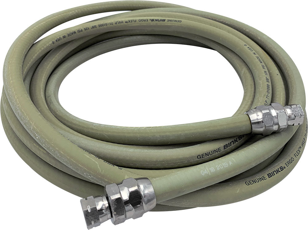 Binks Ergoflex Air Hose Assemblies, 200psi, 1/4" NPS(F) Fittings