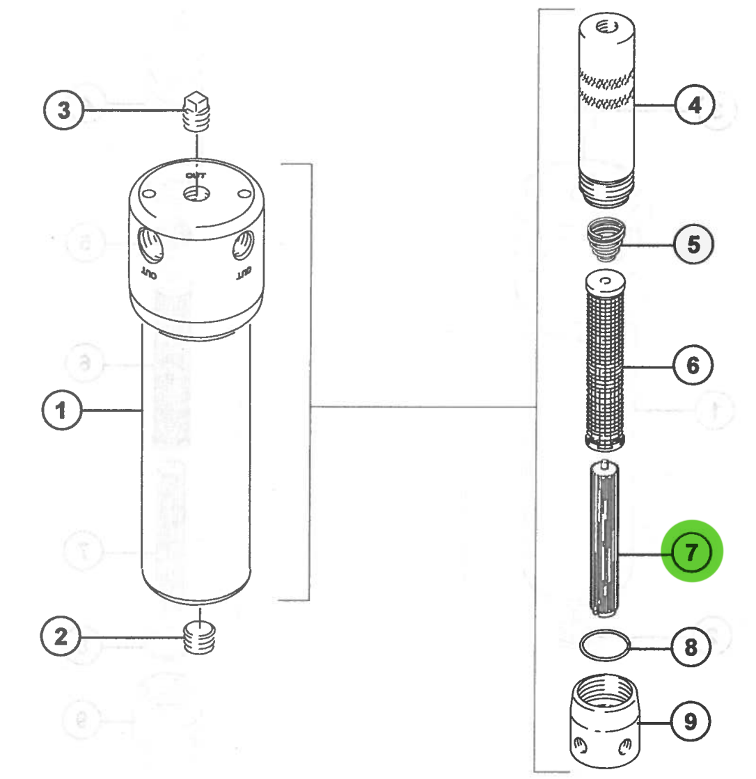 C.A. Technologies Filter Support For 52-420 Fluid Filter