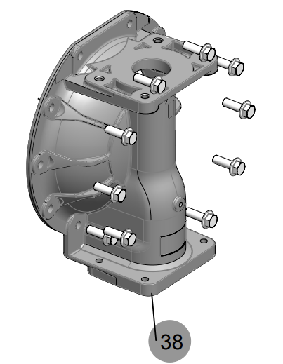 SAMOA UPXXR-HP-3A0 Fluid Cover, Aluminum