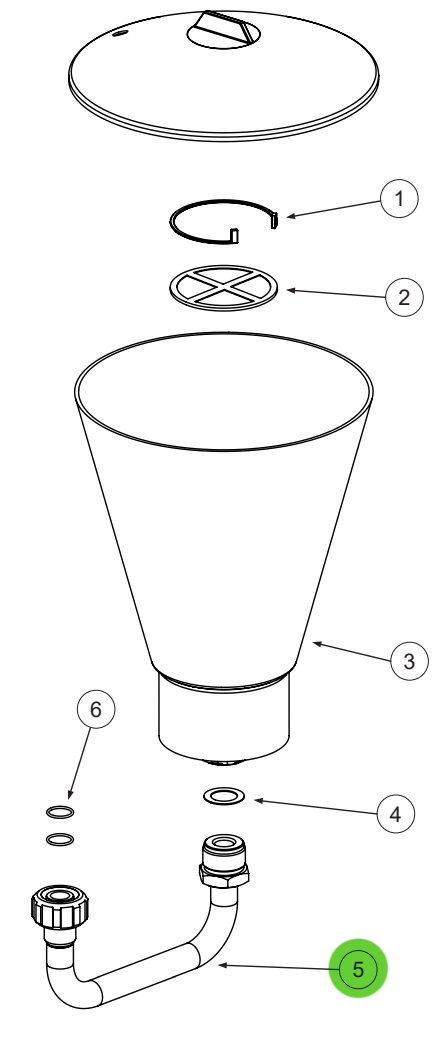 TriTech 600-539 Replacement Hopper Tube