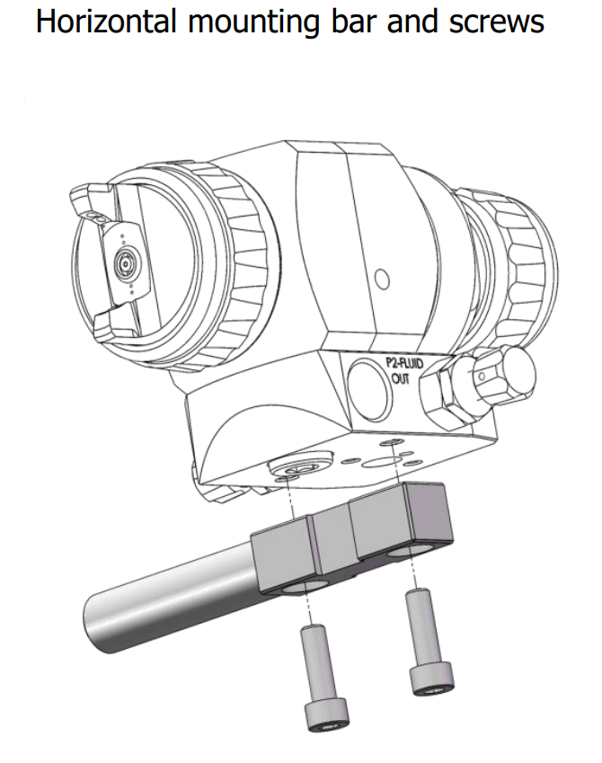 DeVilbiss AG-360 Series Horizontal Mounting Bar and Screws