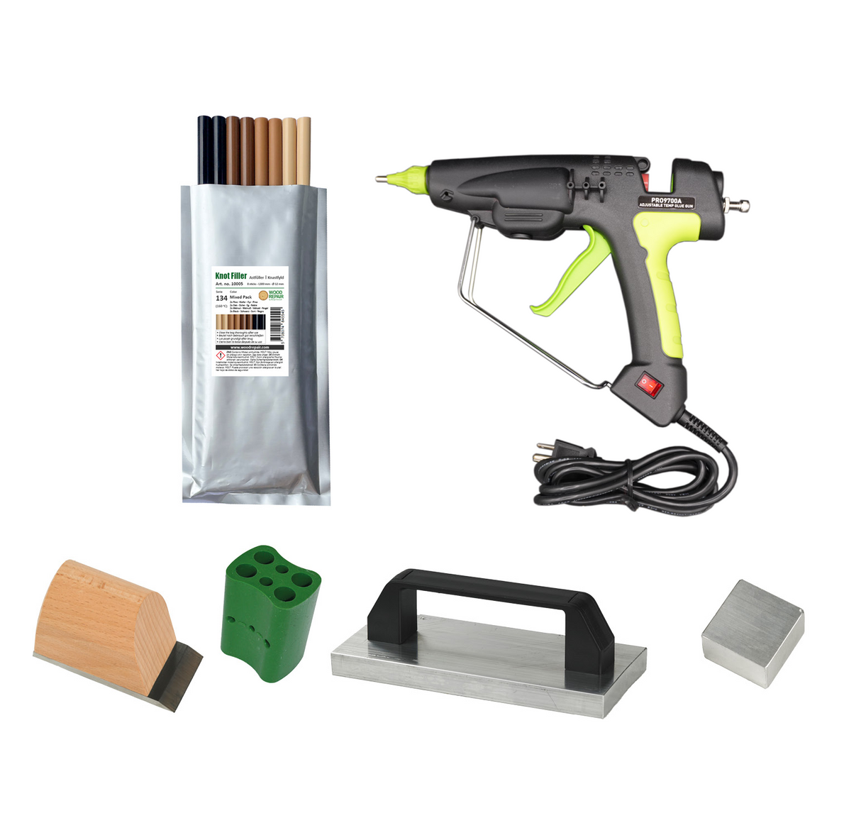 Total Finishing Knot Filler & Wood Repair PRO Kit for Wood Repairs