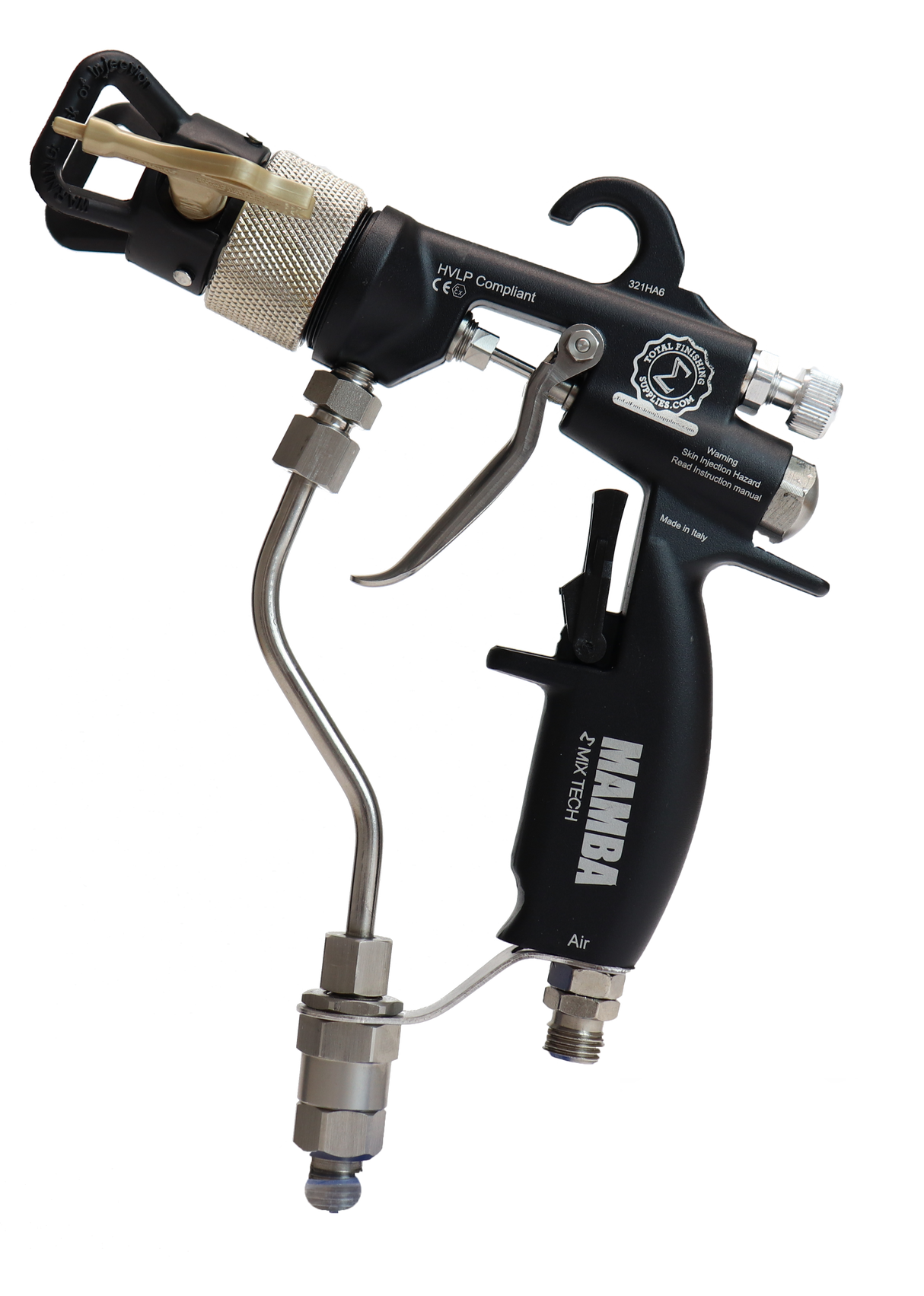 TFS Label Air-Assist-Airless (AAA) 14:1 Peak™ Pump - Cart with Compressor (V Packing) with MAMBA® AAA Spray Gun