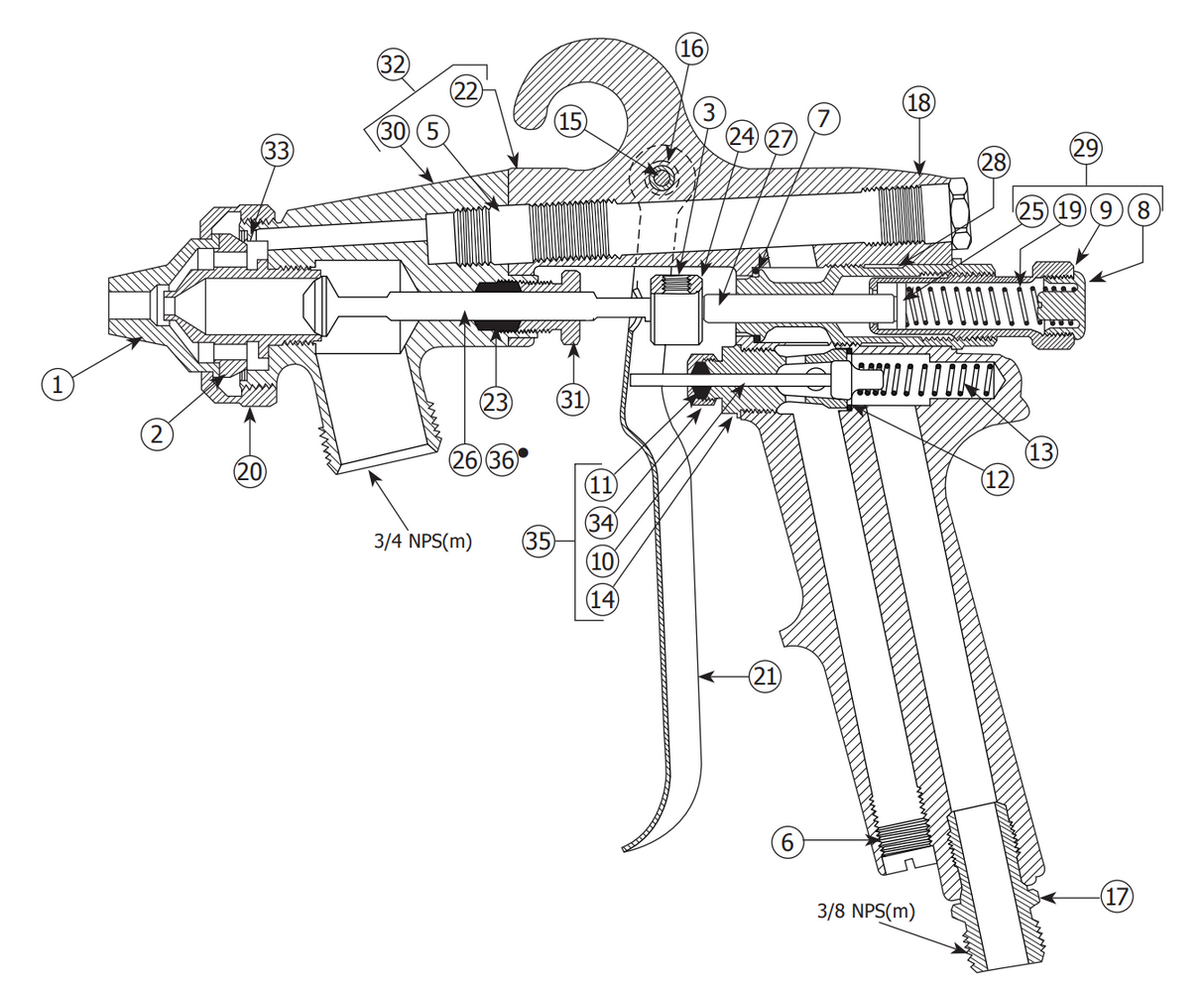 Binks 54-1341 Air Valve Assembly