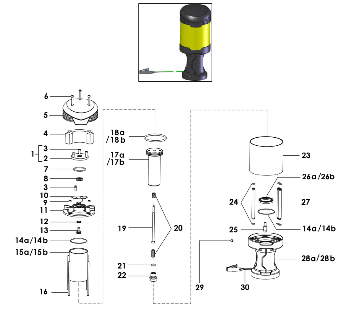 Sames® 144-130-190 Servicing Kit - Motor 420-4