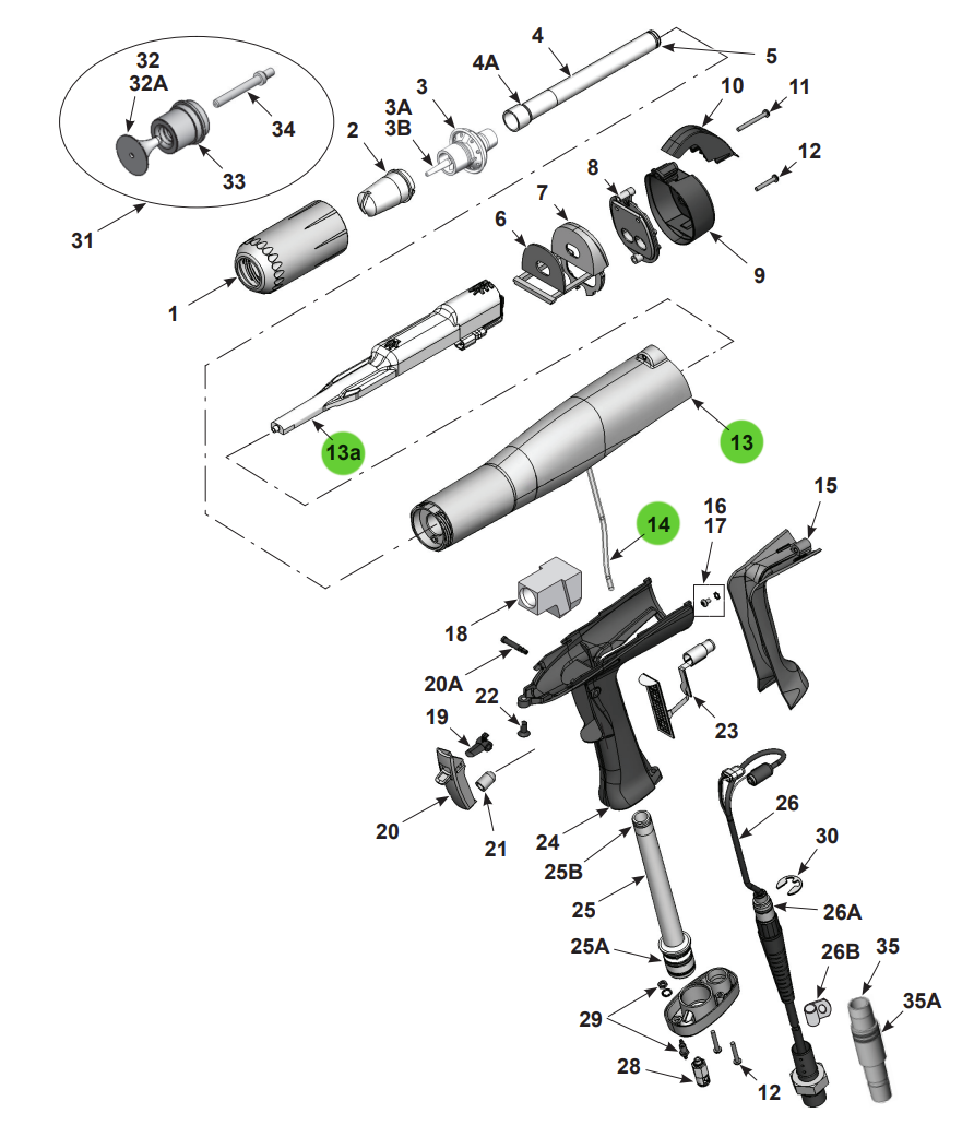 Aftermarket Nordson® 1608280 Kit, Negative Power Supply and Body Assembly (Non-OEM)