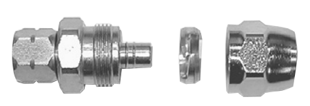 Binks 72-1325 Hose Connection 1/4" NPS(F) Swivel x 3/8" Hose (I.D.)