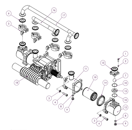 Binks Maple 15 Pump 70mm Piston Assembly - Total Finishing Supplies