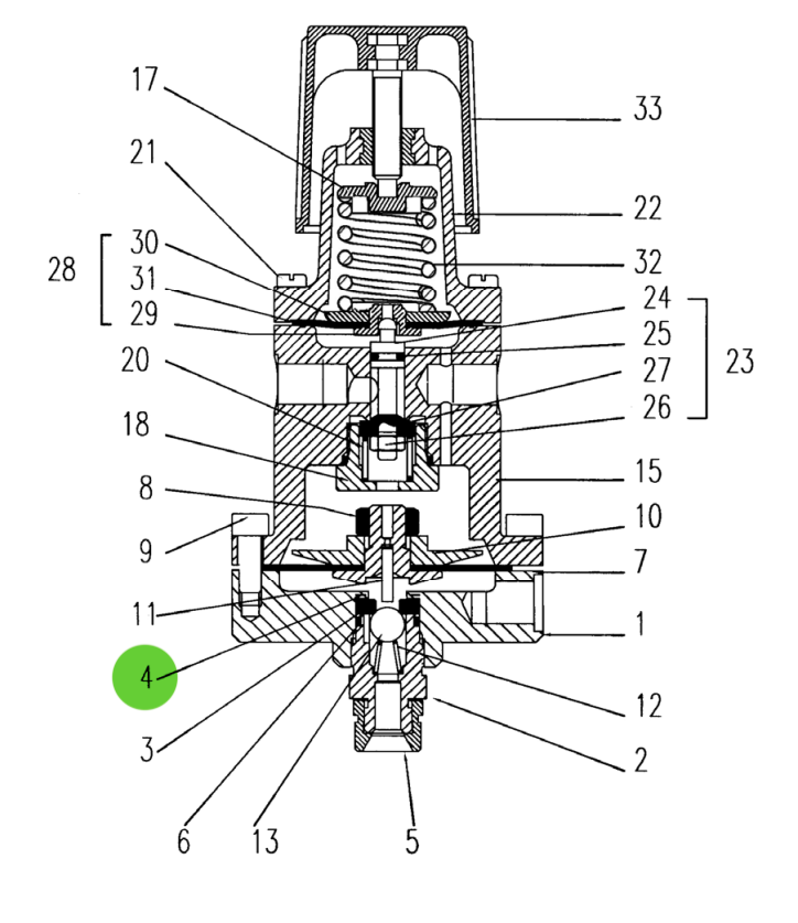 Sames® 055-610-005 Flat Seal; Low Pressure Fluid Regulator