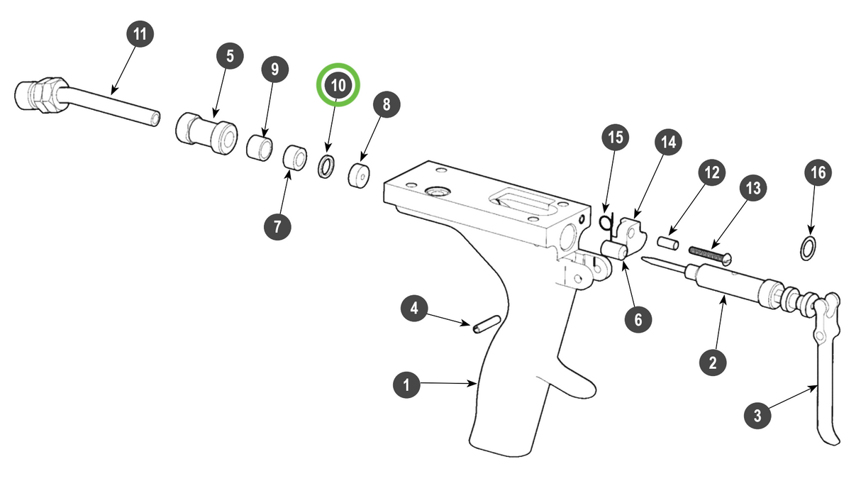 Ransburg #2 Process Gun Bushing 1/16"