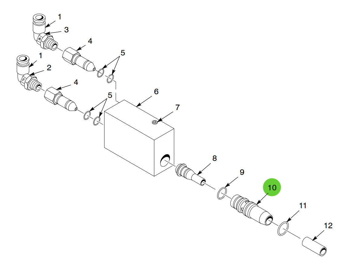 Aftermarket Nordson® 249506 100 Plus Throat Holder (Non-OEM)