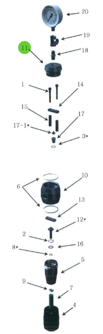 End Cap; High-Pressure Fluid Regulator