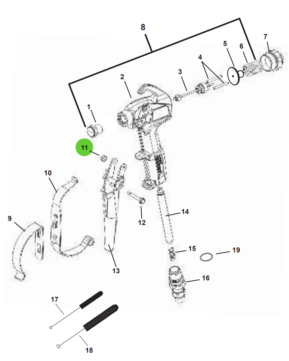 TriTech 500-031 Trigger Pivot Nut