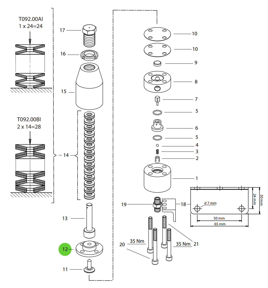 Wagner B145.12 Intermediate Flange
