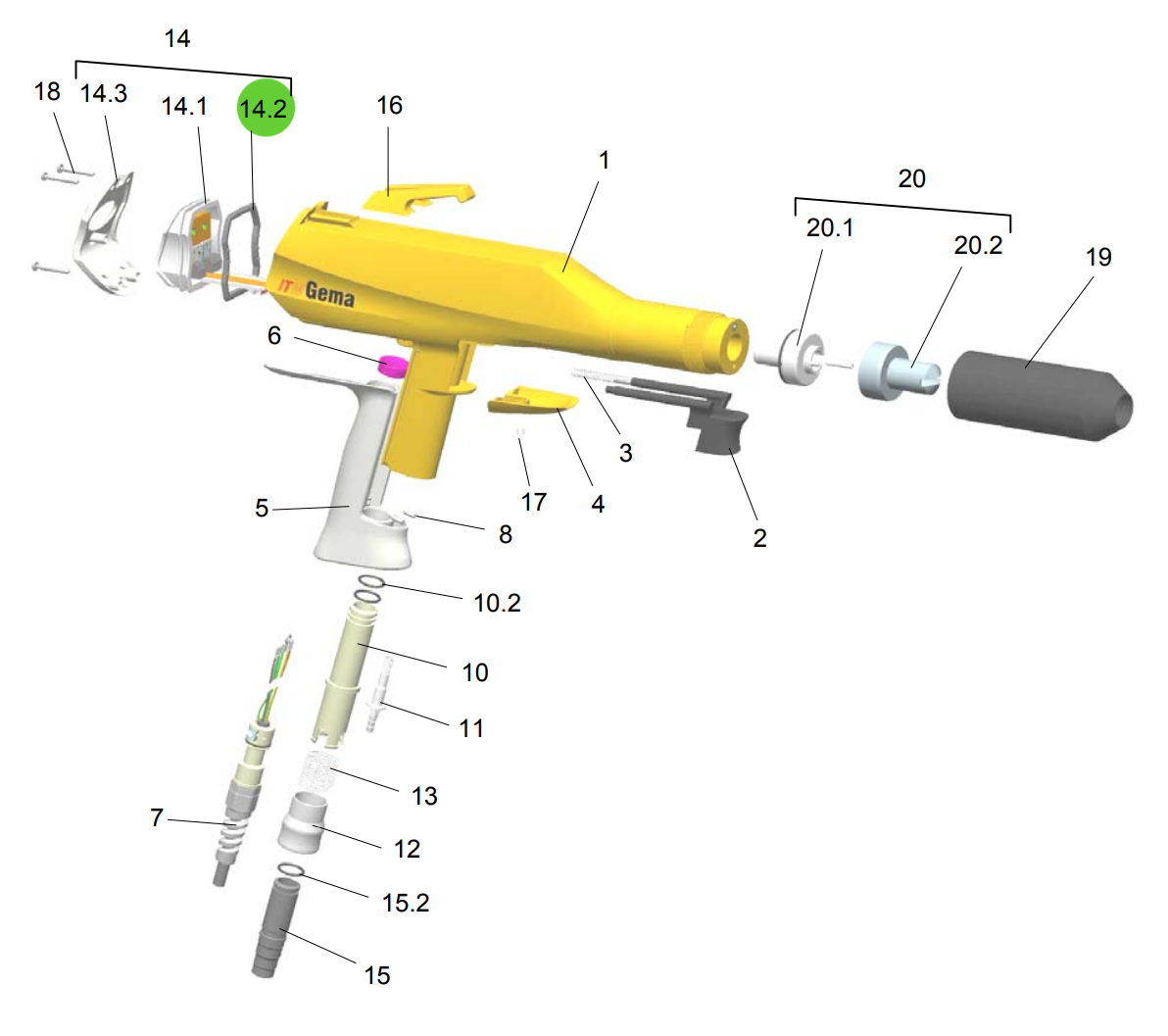 Aftermarket Gema® 1000795 GM02 Radial Gasket (Non-OEM)