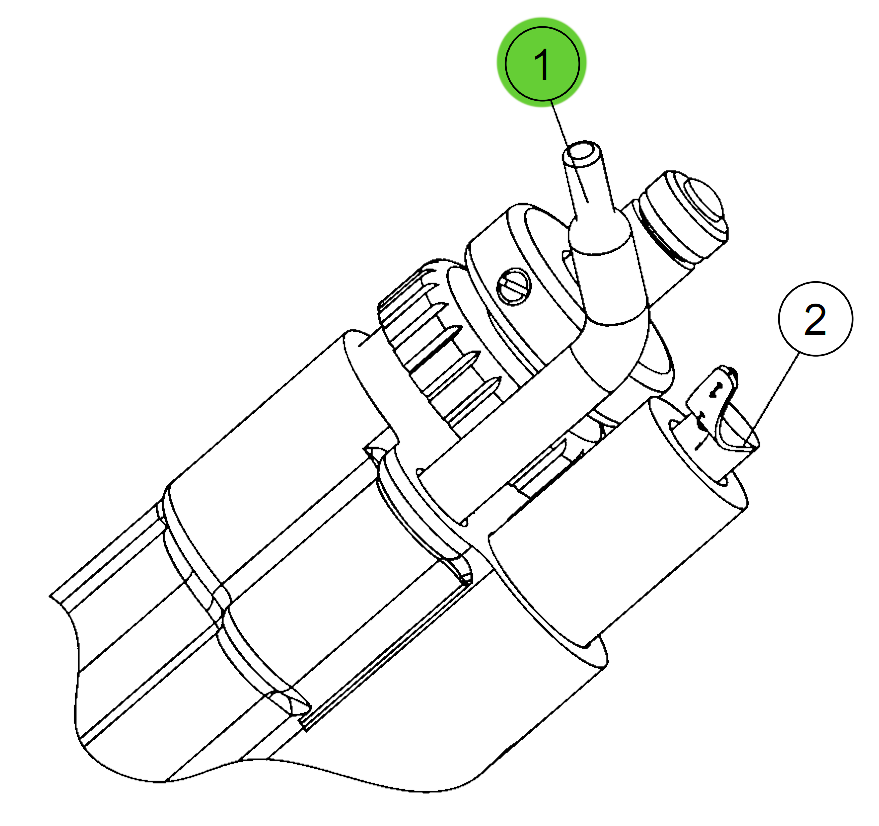 Ransburg #2 Process Gun 4" Feed Tube Kit (Kit of 3)