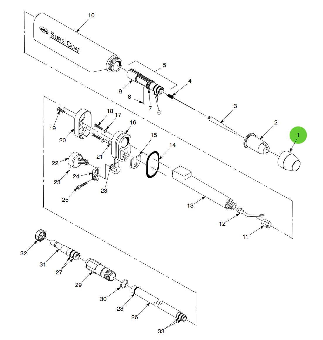 Aftermarket Nordson® 1005028 Nut, Lock, Nozzle (Non-OEM)