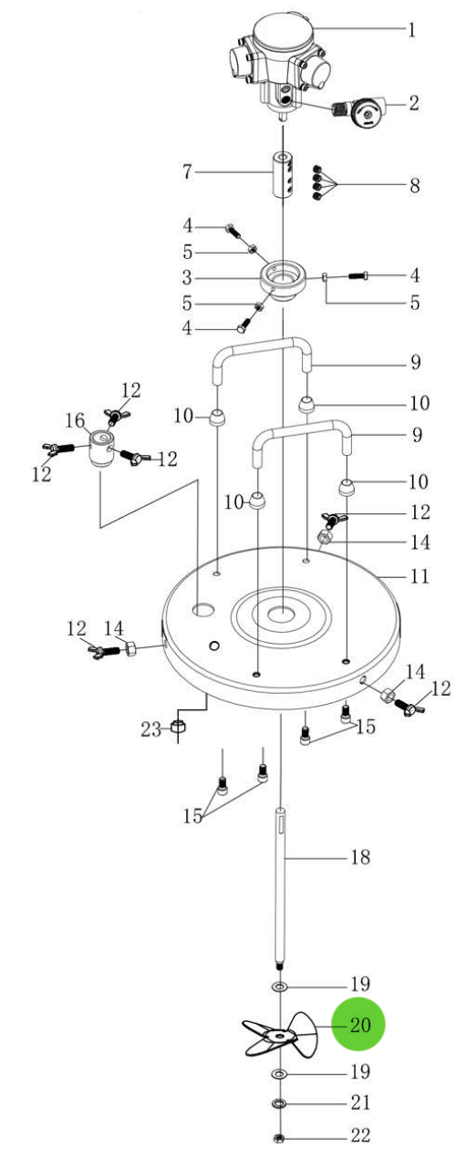 Total Finishing Agitating Rod Blade; For 5 Gallon Agitator