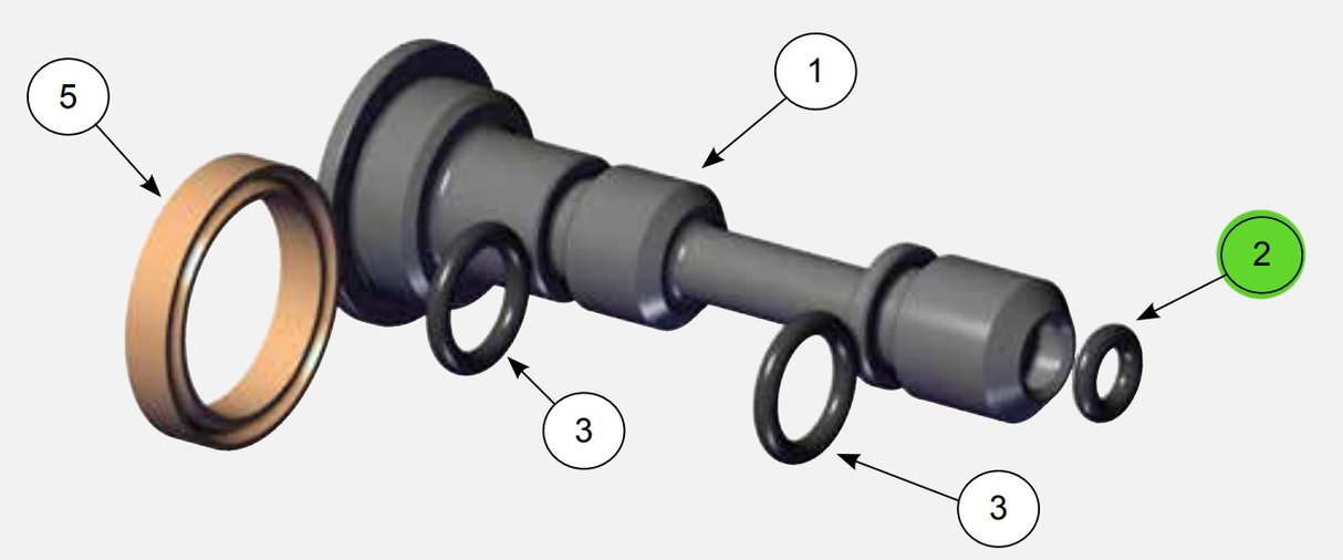 Ransburg 79001-03 O-Ring, 2-007, Perfluoroelastomer
