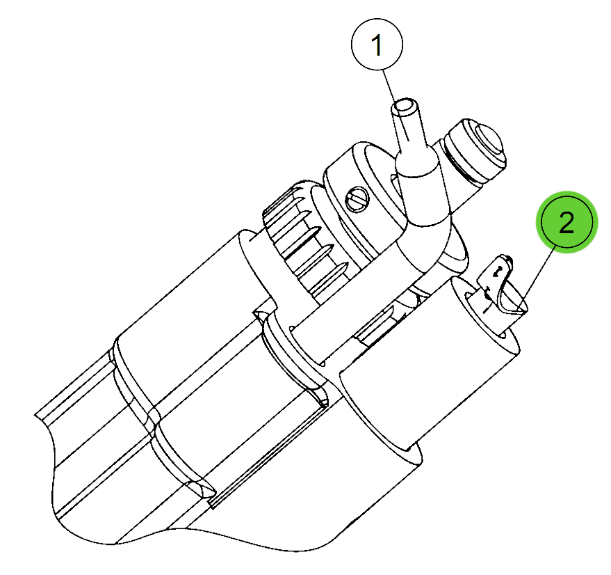 Ransburg #2 Process Gun Brush Assembly Kit (Kit of 3)