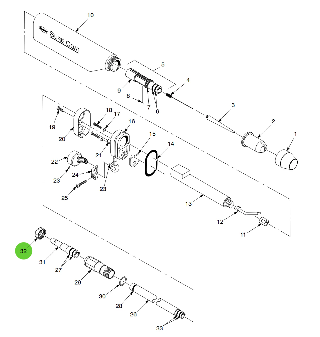 Aftermarket Nordson® 1010725 Nut, Connector, Hose (Non-OEM)