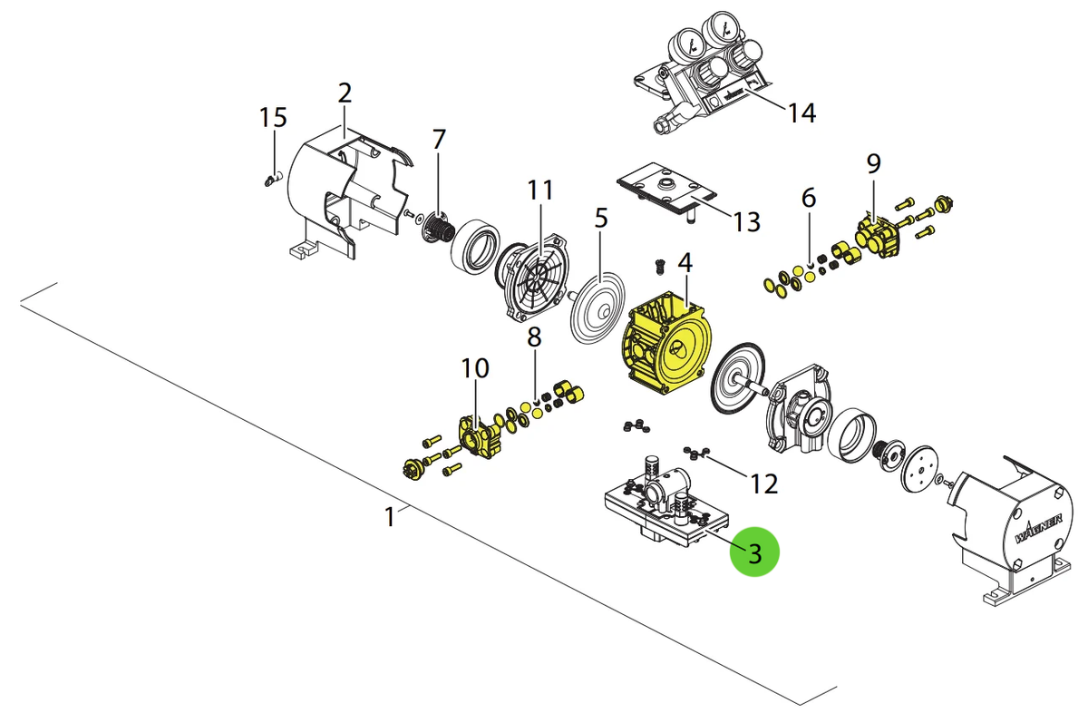 Wagner 2473682 Switching Valve Assembly