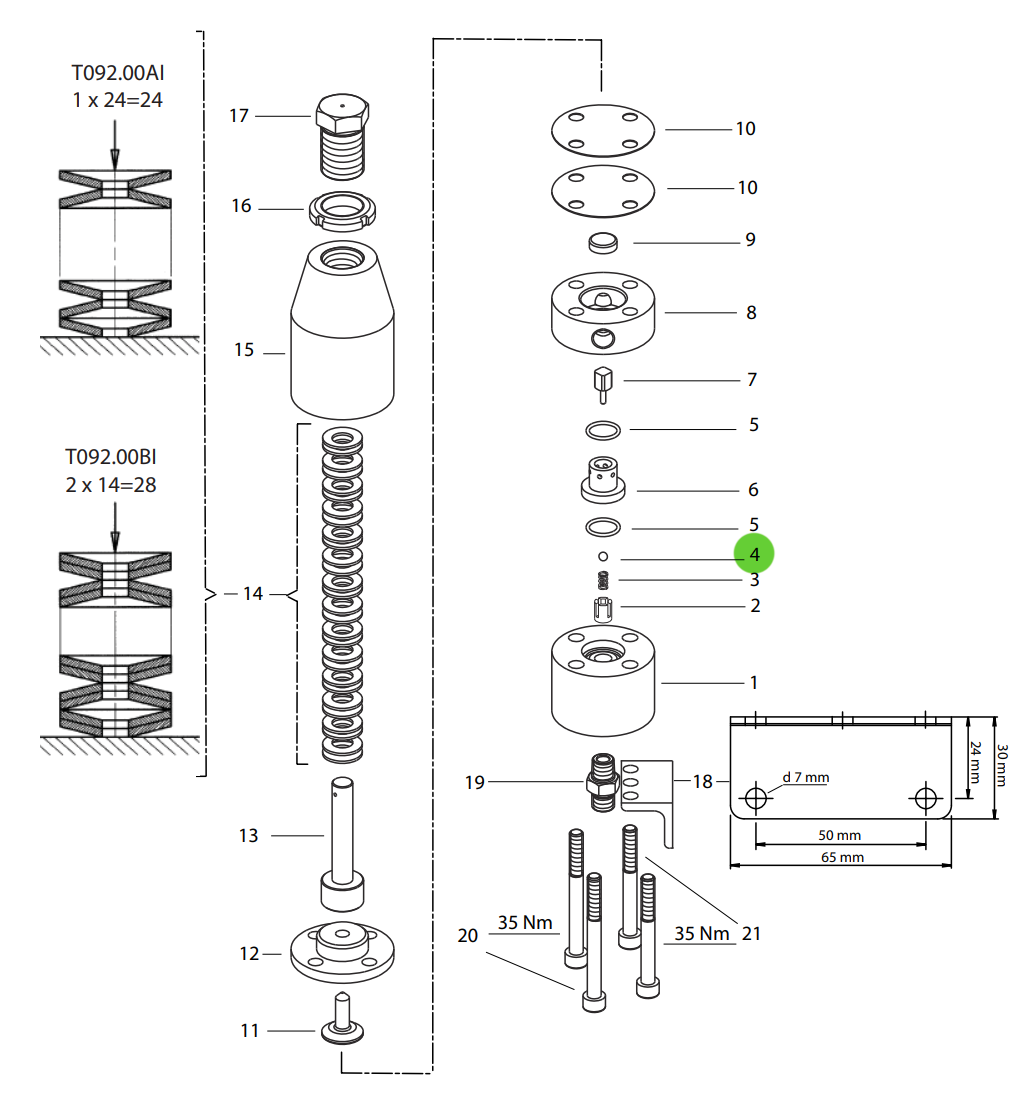Wagner K828.04 Tungsten Carbide Ball D. 5mm