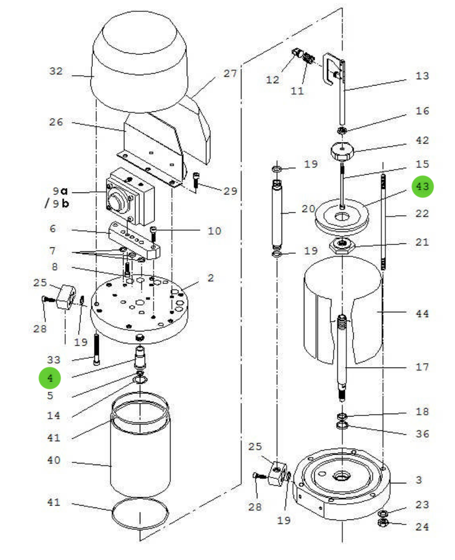 Sames® 146-270-995 Air Motor Repair Kit 1000-4