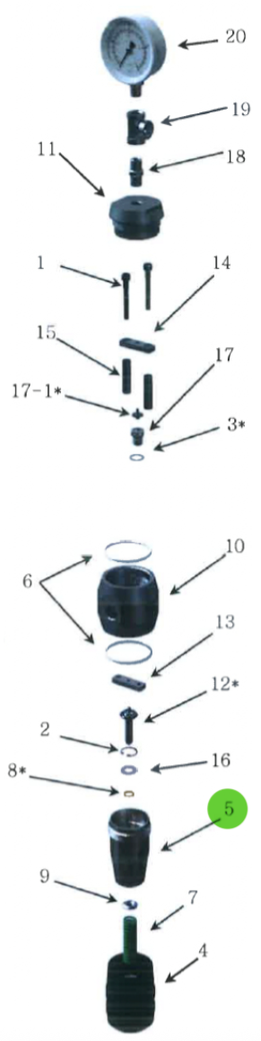 Regulator Cylinder; High-Pressure Fluid Regulator
