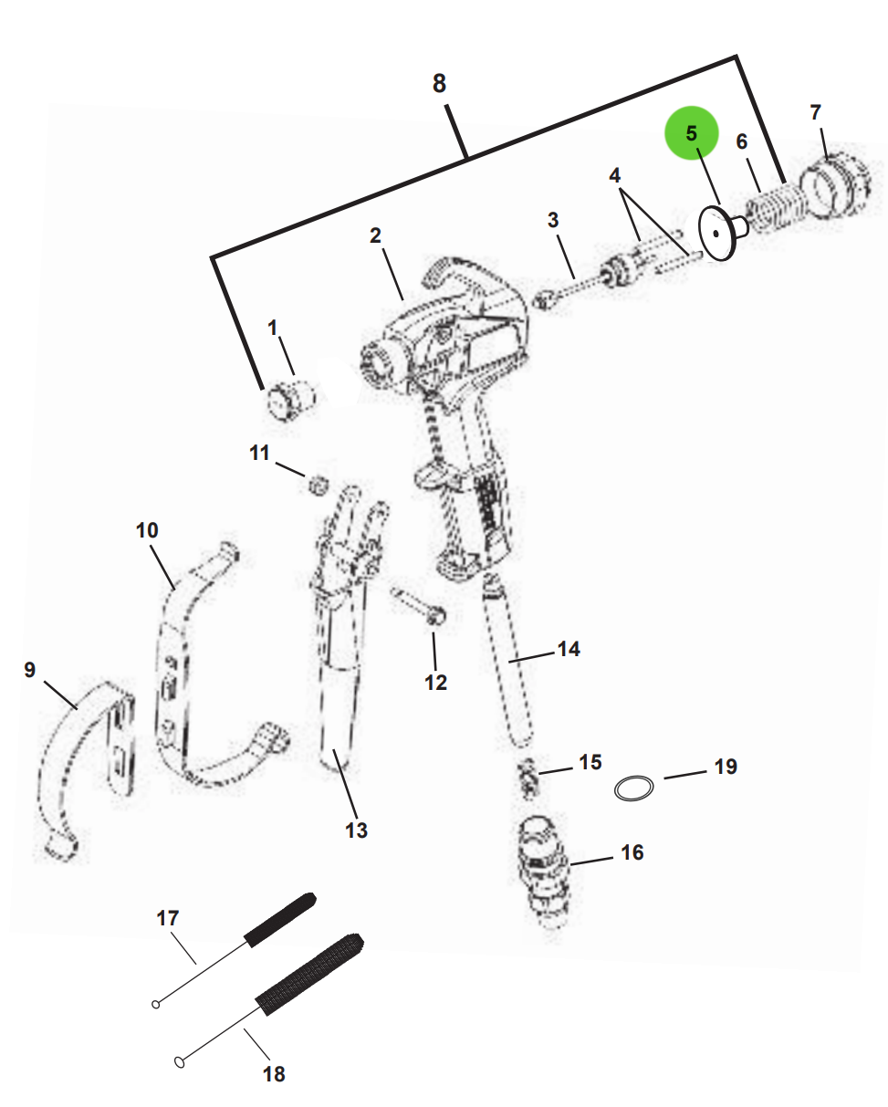 TriTech 501-207 Retractor Knob T360/T370-IL