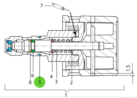 Wagner 9971395 O-Ring, 10x1.25