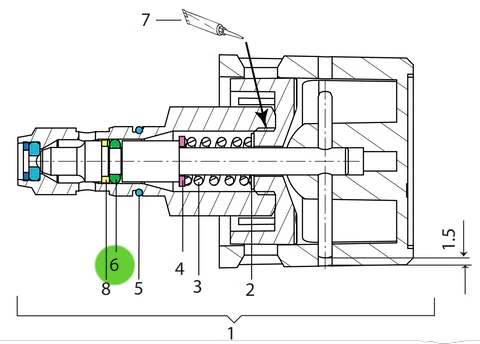 Wagner 9971486 O-ring, 4x2
