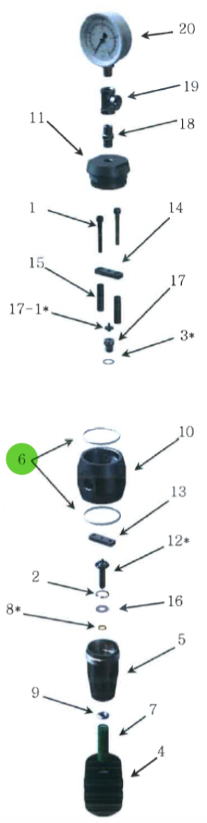 O-Ring Seal PTFE; High-Pressure Fluid Regulator