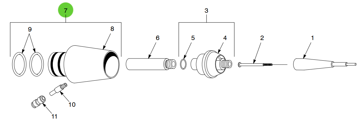 Aftermarket Nordson® 182254 Kit, Adapter Nozzle With O-Ring (Non-OEM)