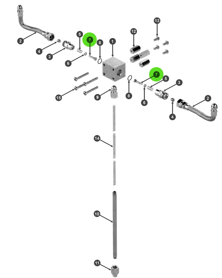 Ransburg 240-3136 Valve Stem