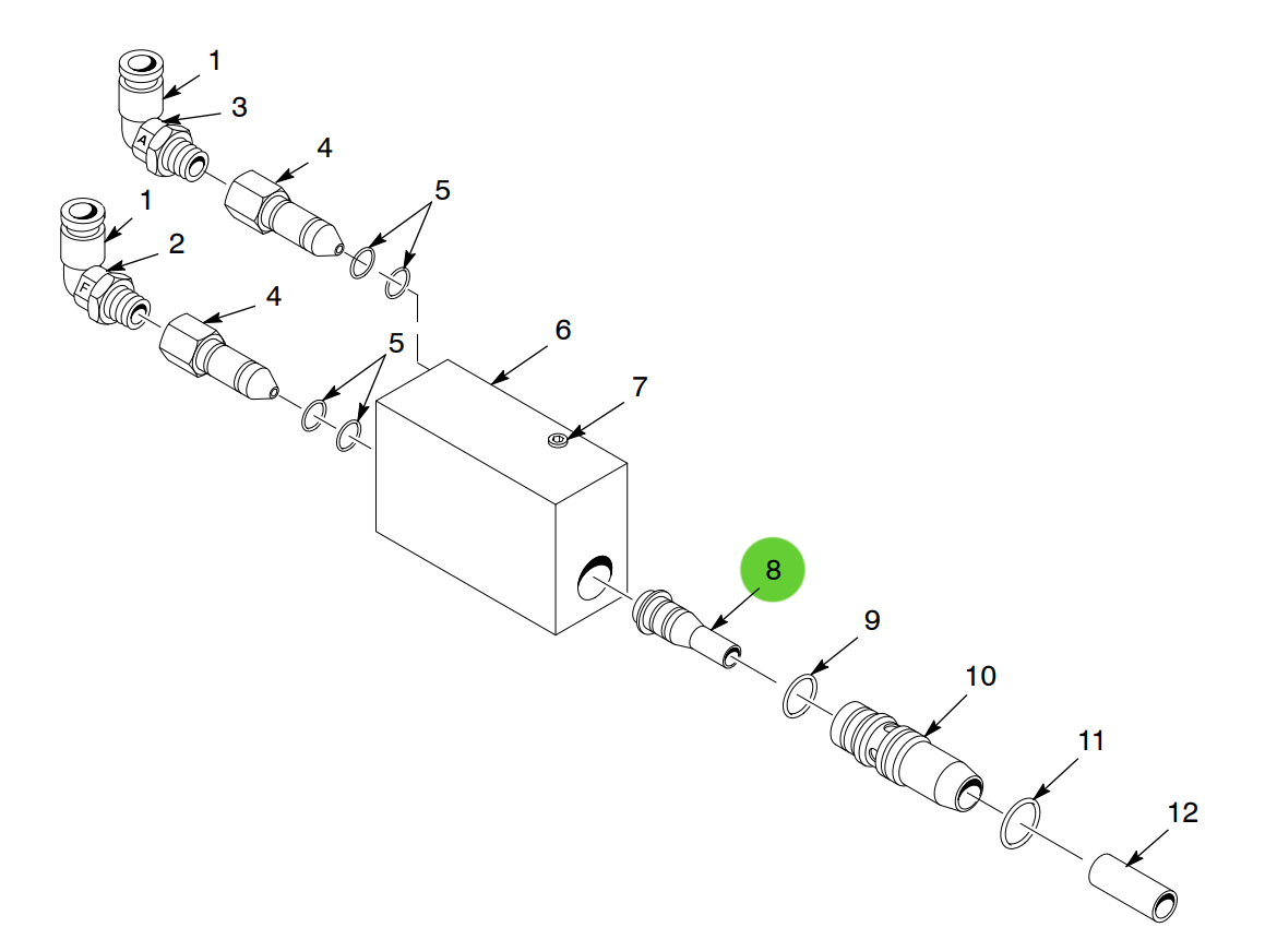 Aftermarket Nordson® 114221 100 Plus Venturi Throat, Tivar (Non-OEM)