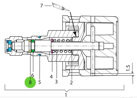 Wagner 9971367 Spiral Backing Ring 4.78x1.78