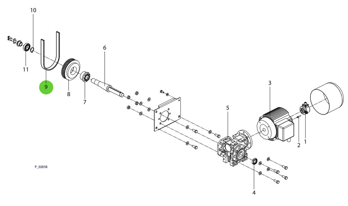 Wagner 2365699 Replacement Timing Belts RPP 8 20 VU-2 H