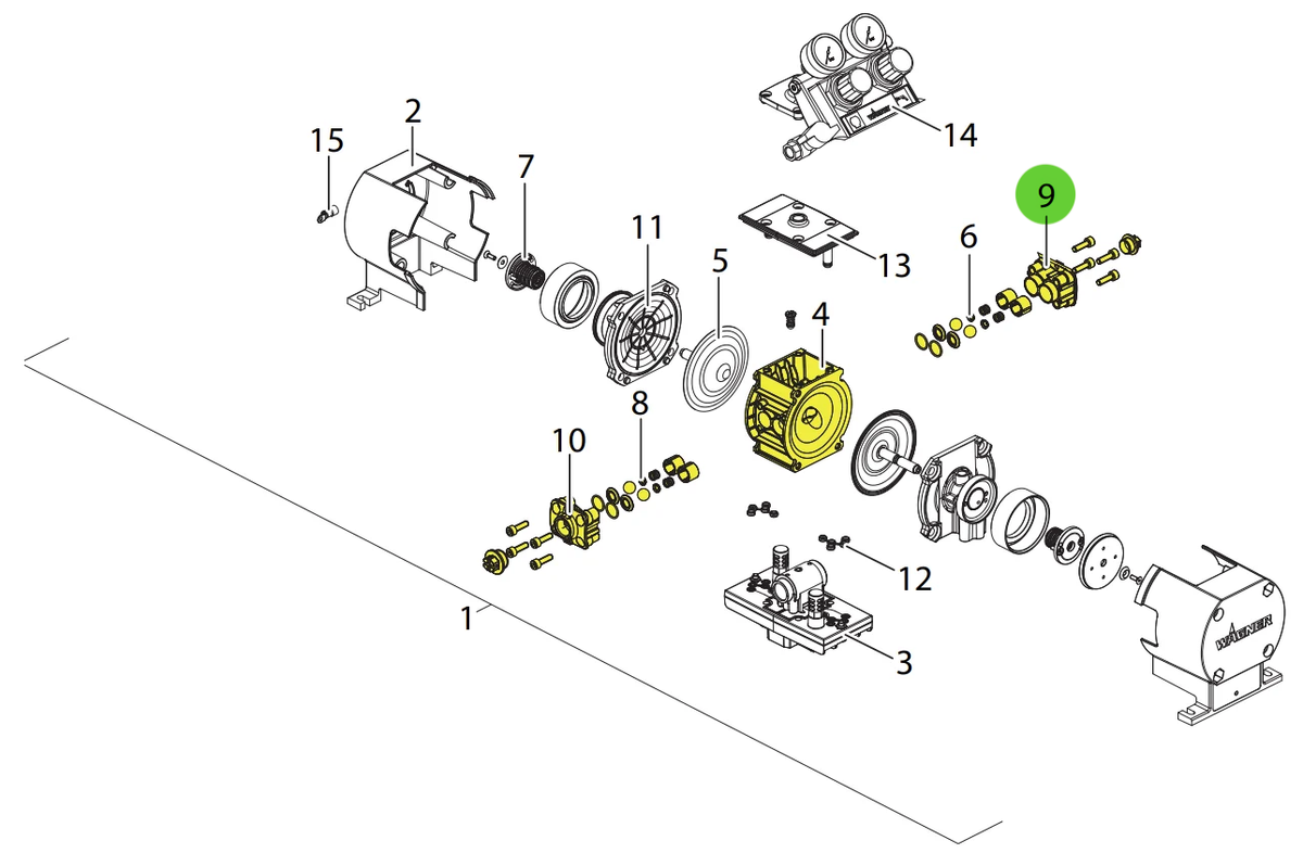 Wagner 2414407 Inlet Manifold