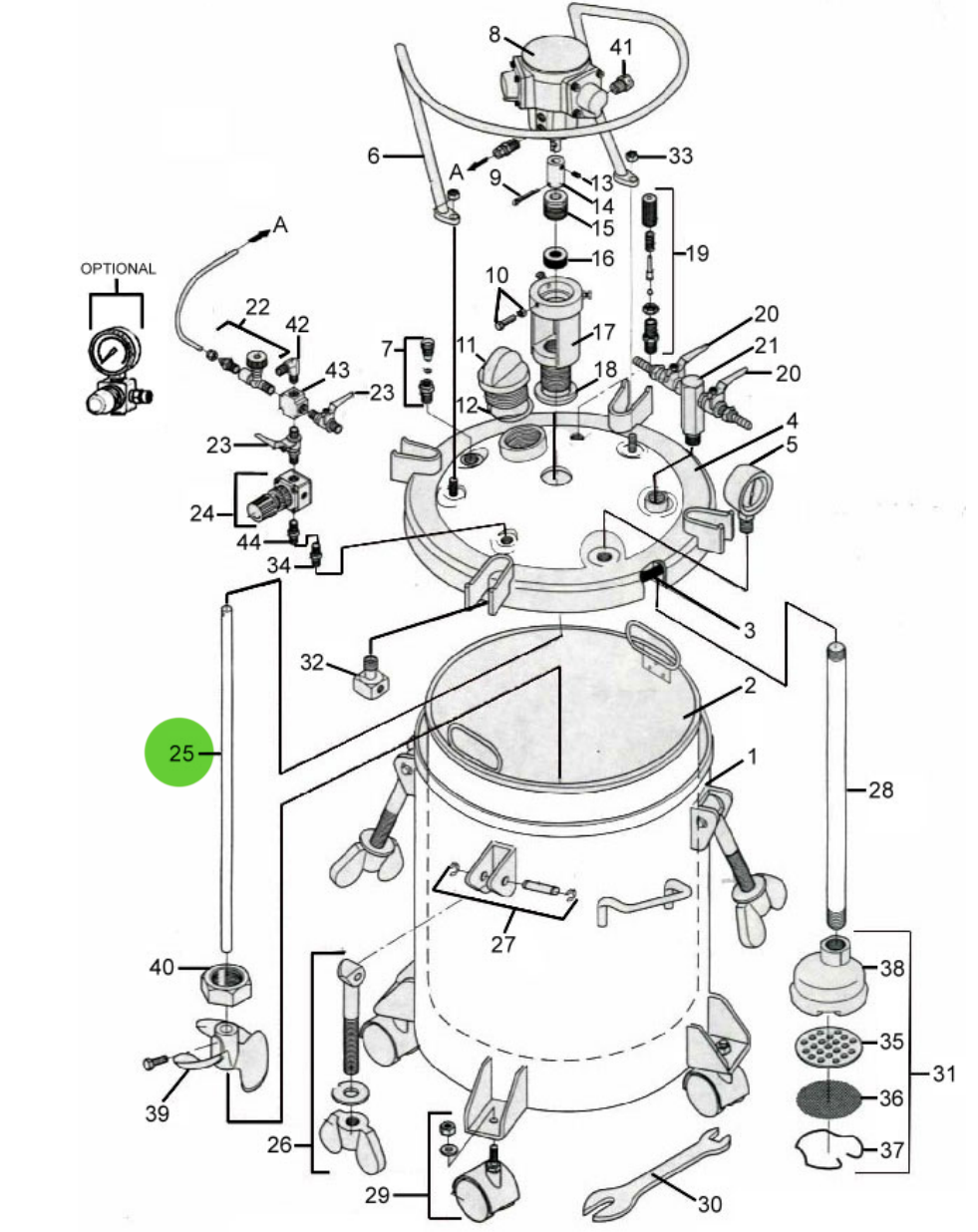 C.A. Technologies 15 Gal Shaft