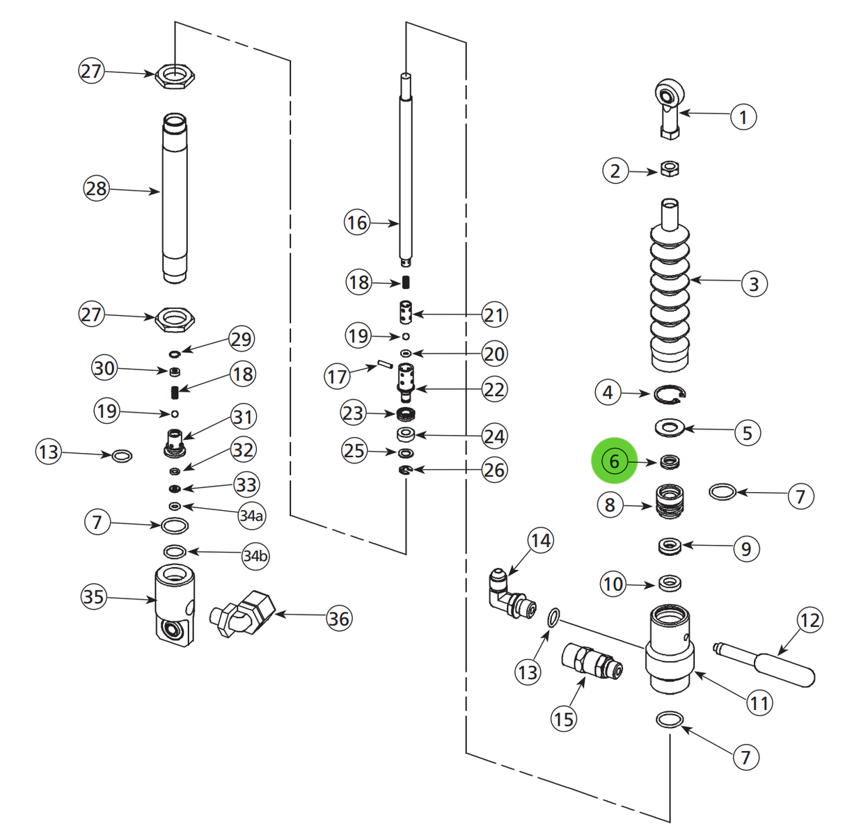 Binks 237-764 Secondary Shaft Seal; Catalyst Pump