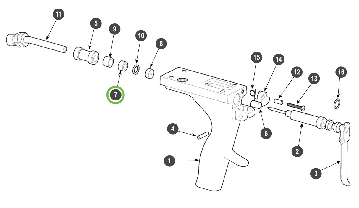 Ransburg #2 Process Gun Sleeve
