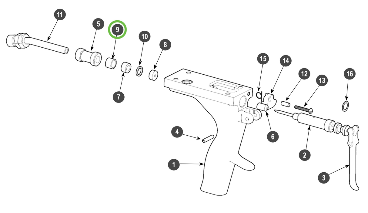 Ransburg #2 Process Gun Bushing 5/16"