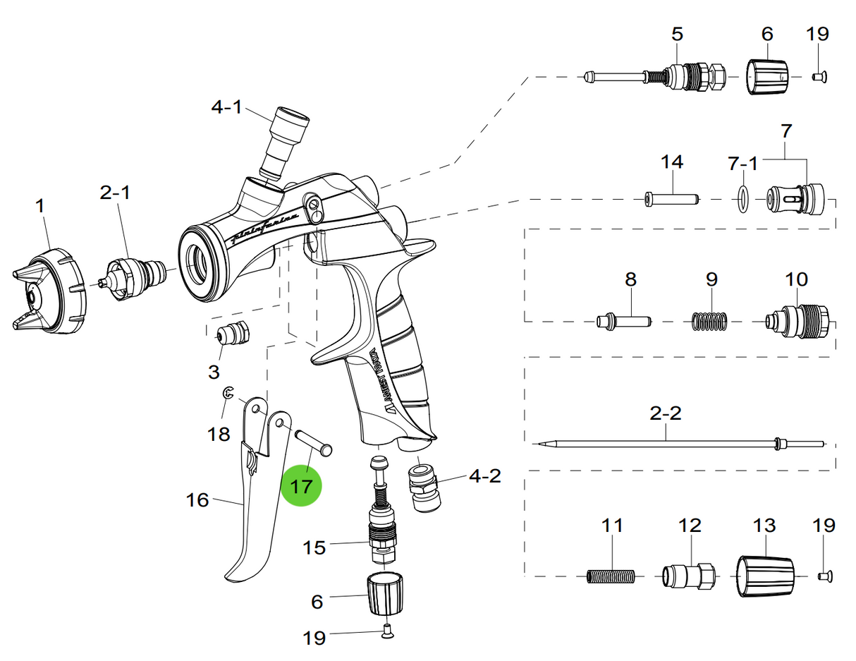 Anest Iwata LS400/LS400H Trigger Stud