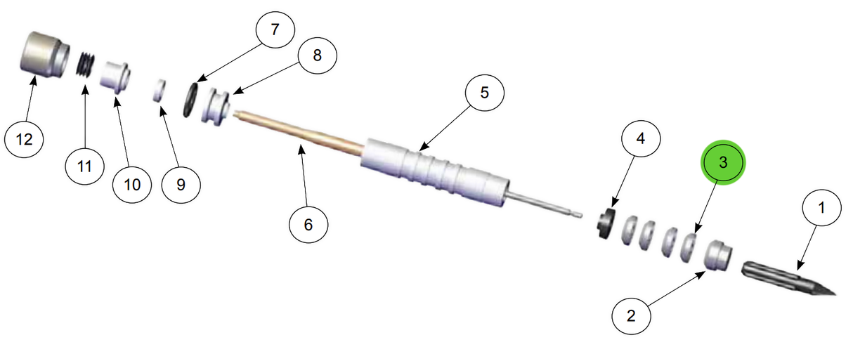 Ransburg Electrostatic Gun Chevron Seal
