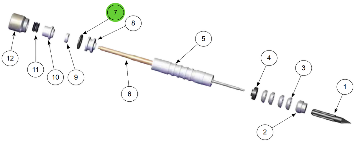 Ransburg 79001-06 O-Ring, 2-011, Perfluoroelastomer